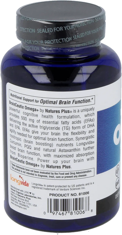 Brainceutix™ Omega+ - 60 Softgels