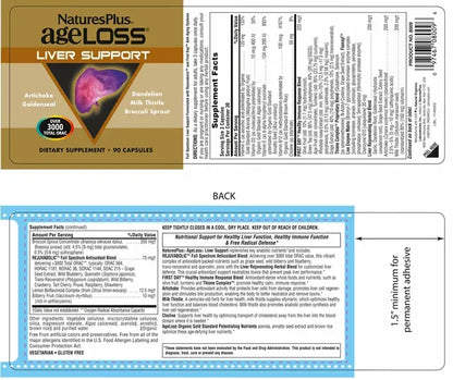 AgeLoss Liver Support - 90 Capsules