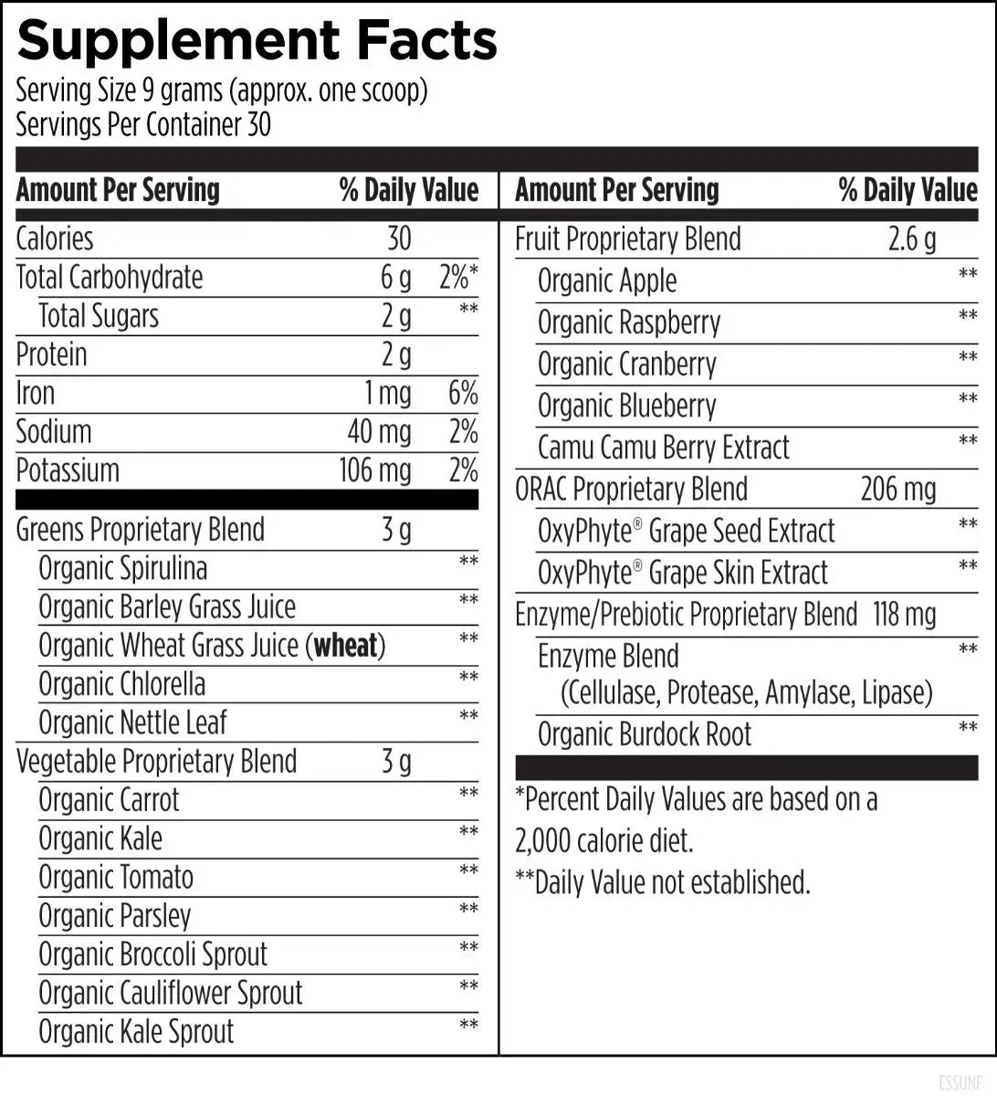 EssentiaGreens™ and Reds Unflavoured - 270 g powder