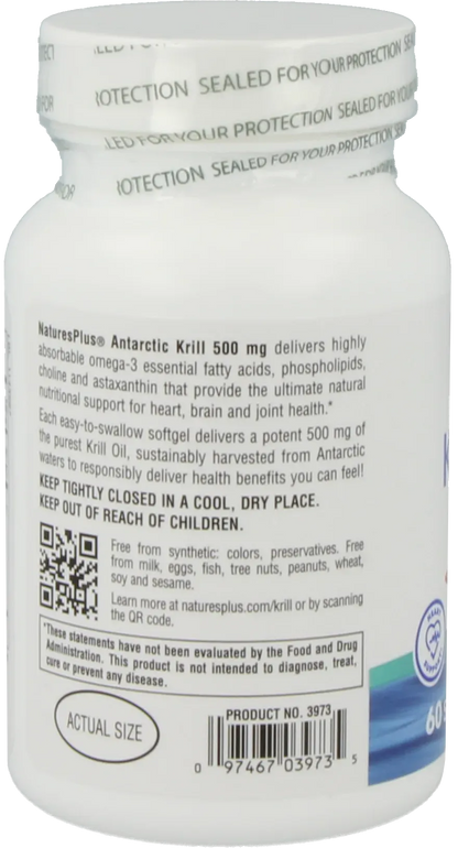 Antarctic Krill Oil 500 mg - 60 Softgels