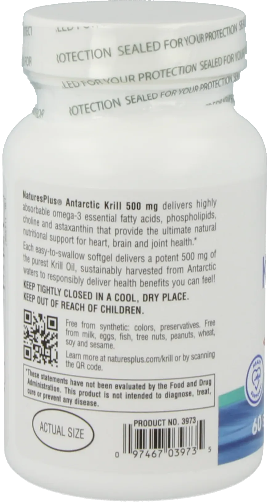 Antarctic Krill Oil 500 mg - 60 Softgels