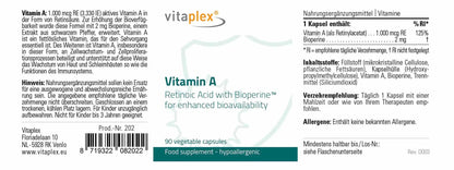 Vitamin A - 90 capsules