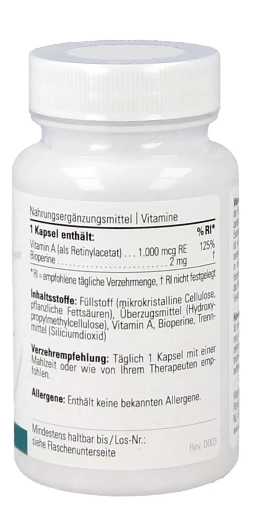 Vitamin A - 90 capsules