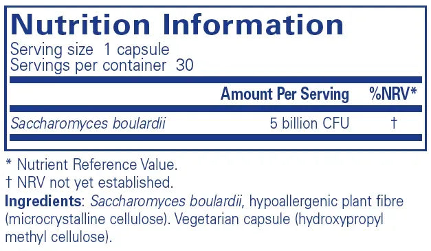 Saccharomyces Boulardii - 30 capsules
