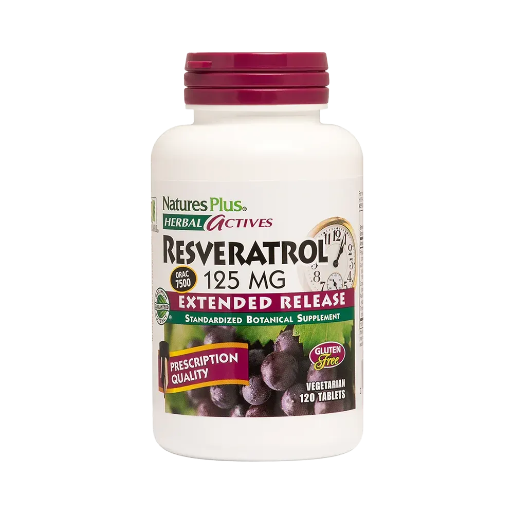 Herbal Actives Resveratrol Extended Release - 120 tablets
