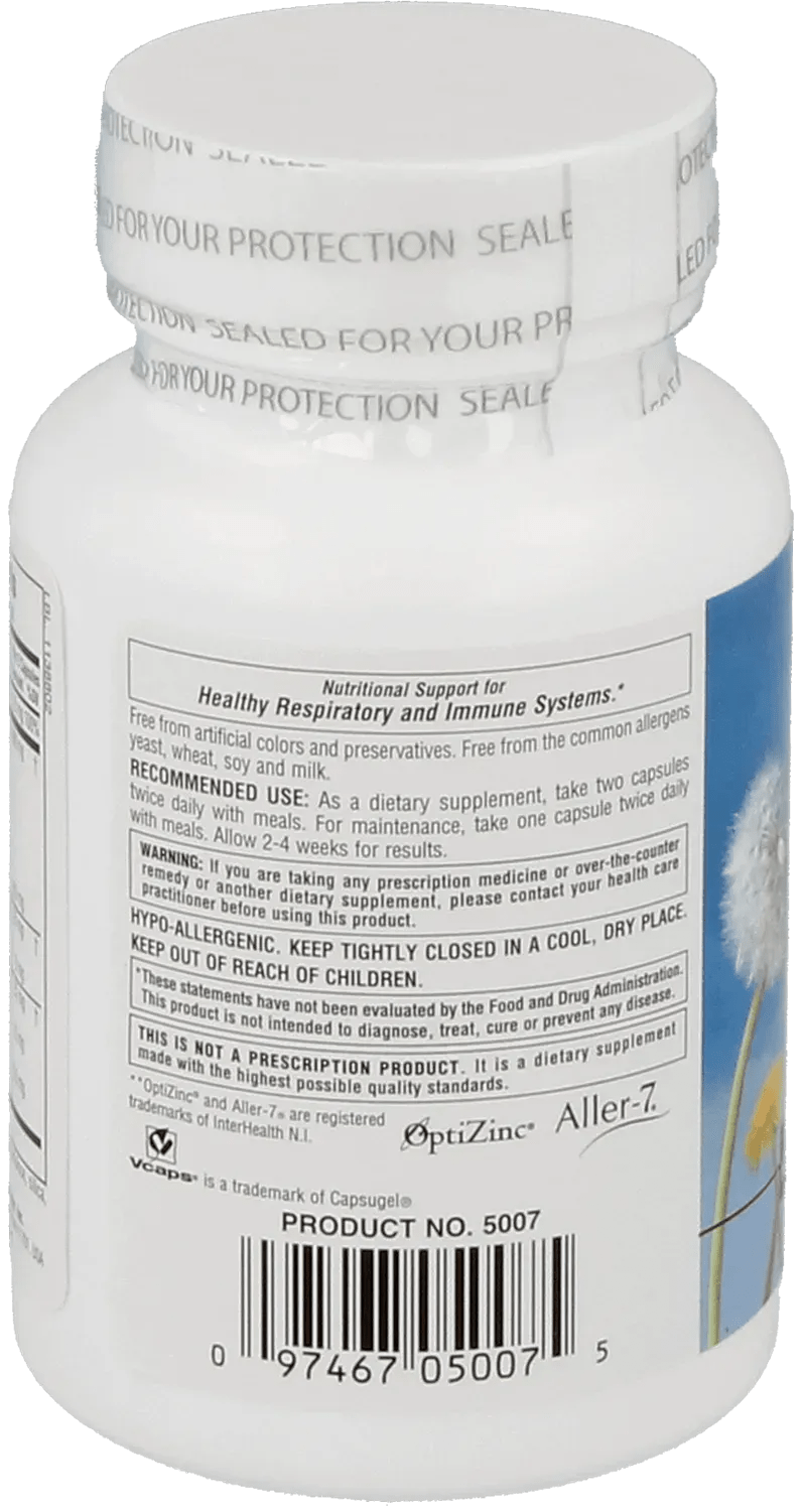 NaturesPlus Rx - Respiration® Aller - 7® - 60 Capsules - Deltastar
